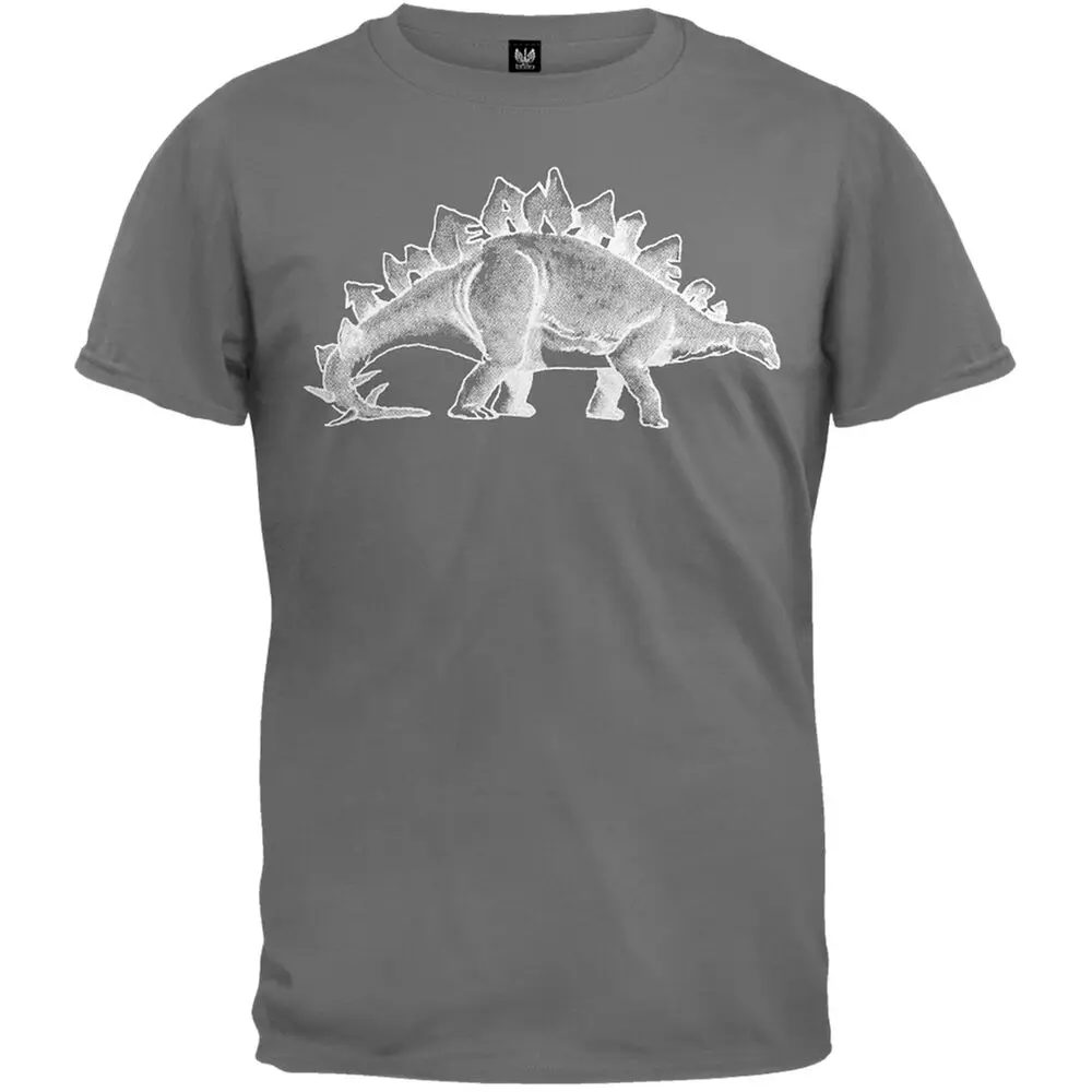 Antlers - Stegosaurus Soft Adult Mens T-Shirt  High Quality 100%Cotton Short Sleeve