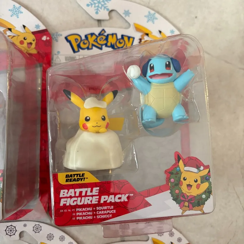 Фигурки покемонов: Пикачу, Мимикю, Тотодайл, Алаказам, Спригатито, Ларвитар, Синдакуил — детские игрушки