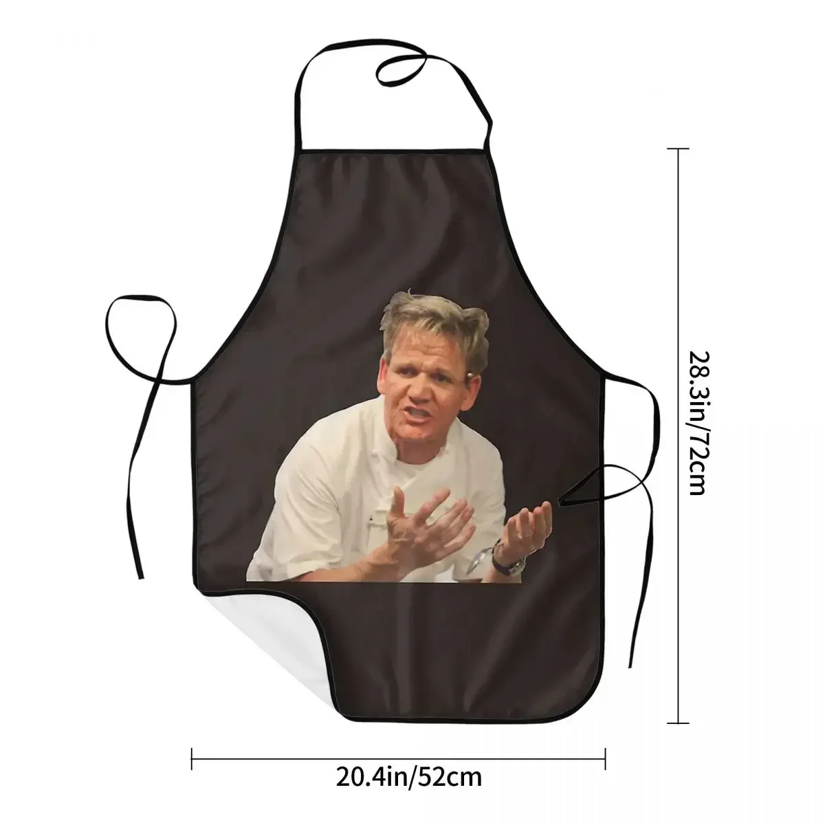 Gordon Ramsay Chef Shirt Chef Apron Chef Cooking Cuisine Tablier Sleeveless Bib Kitchen Cleaning Pinafore for Women Men Painting