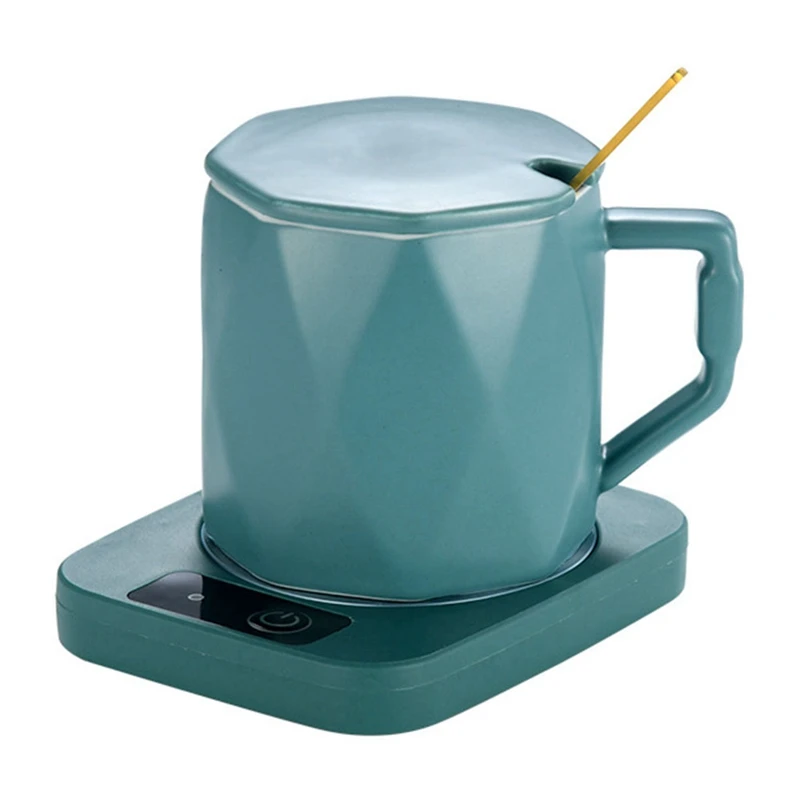 USB Electric Heater Cup Mug Warmer Mug Warmer Heater Warm Mat Constant Temperature Coaster For Home Office Gift Easy Install , A