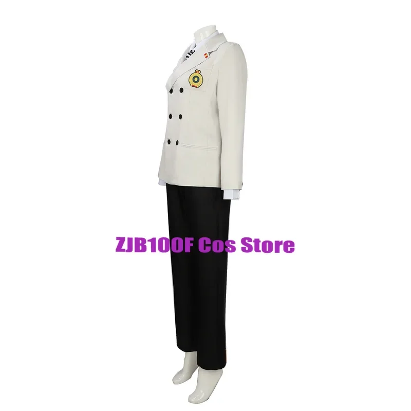 Goro Akechi Cosplay Costume pour hommes, uniforme de corbeau, vêtements de jeu en pli trempé, Anime Mortgage 5