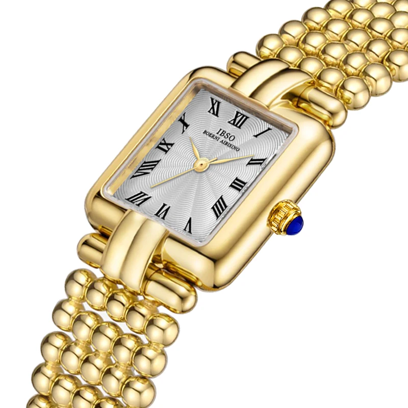 Eleganti orologi da donna quadrante in argento orologio da polso Casual in acciaio quadrato regali femminili piccoli orologi da polso al quarzo di moda da donna di lusso