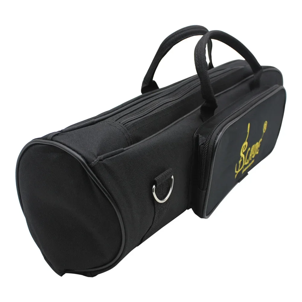 Podwójne zamki torba na trąbkę z dziobem wodoodporna tkanina Oxford z torby z uchwytami mosiężnymi części instrumentów i akcesoriami