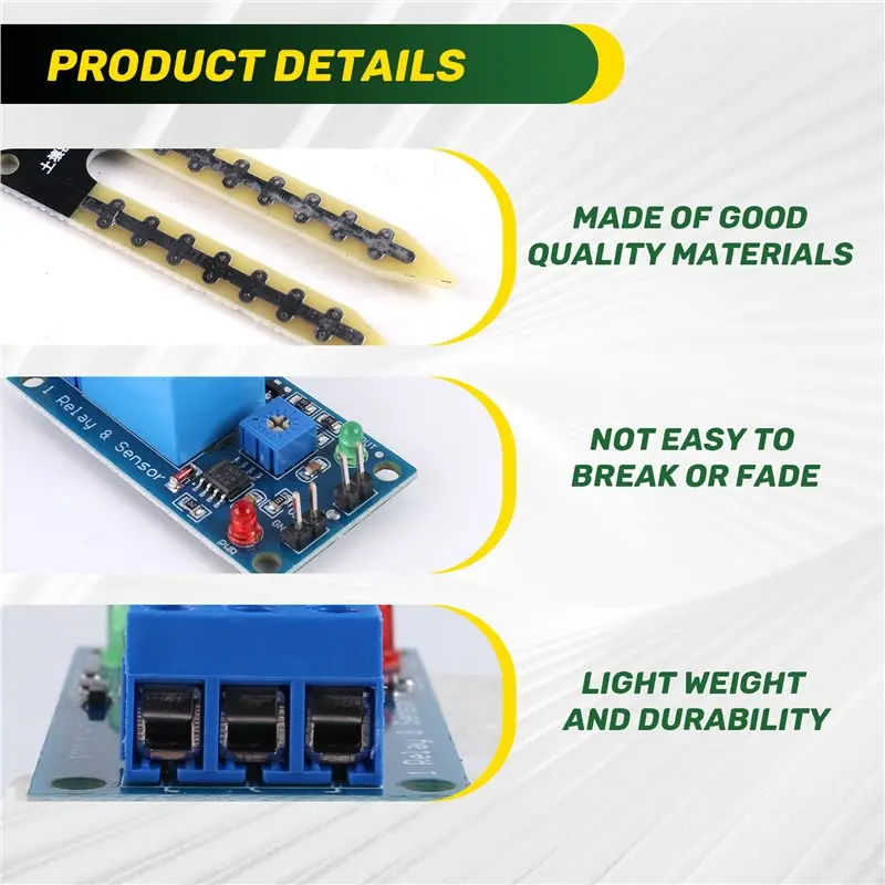 [NEWA76K!】 Soil Moisture Sensor Relay Control Module Automatic Watering Of The Humidity Starting Switch