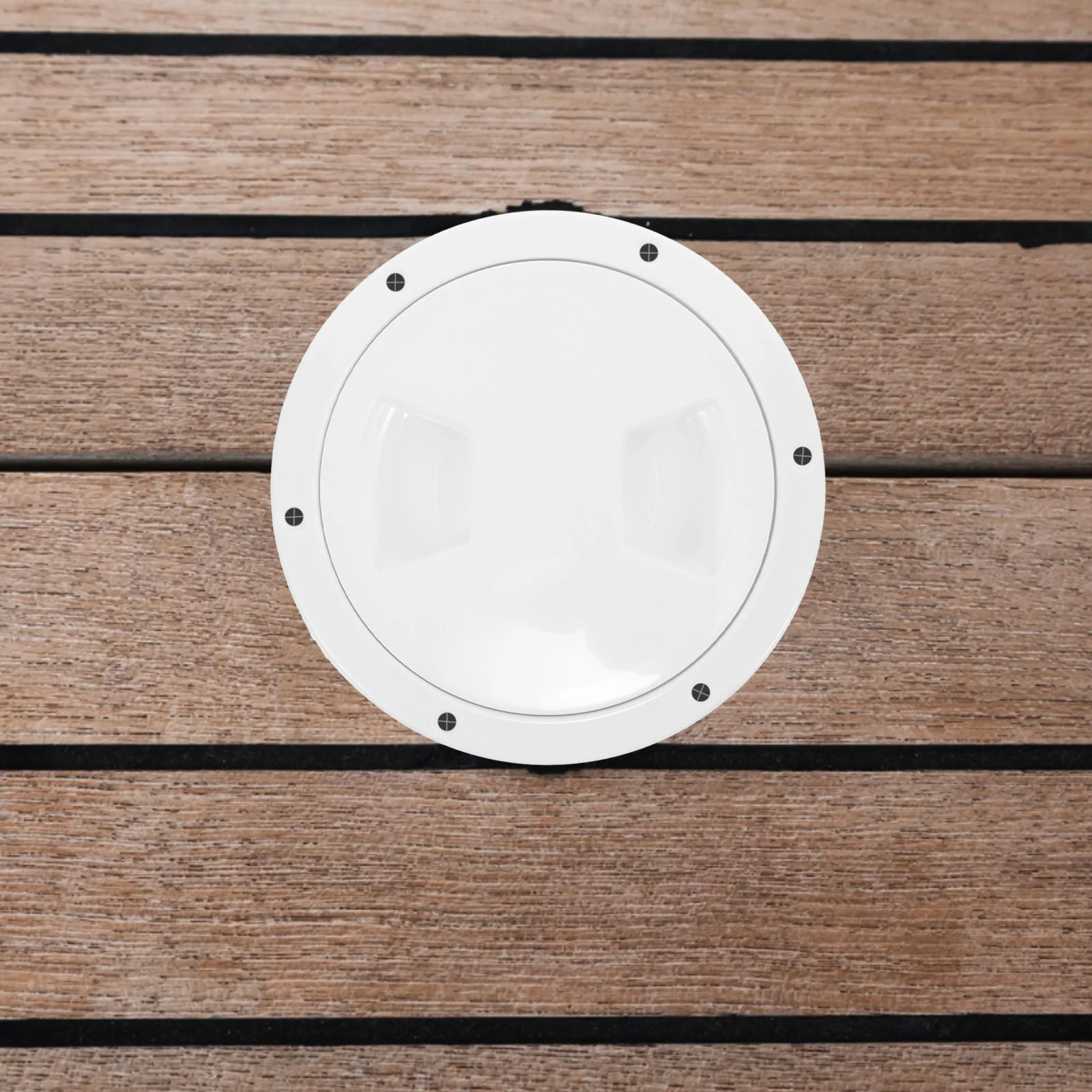 

Deck Hatch Cover Rugged Waterproof Round Cover for Kayak Boat Yacht Rv Secure Thread Design Non-Slip Surface Inspection Hole