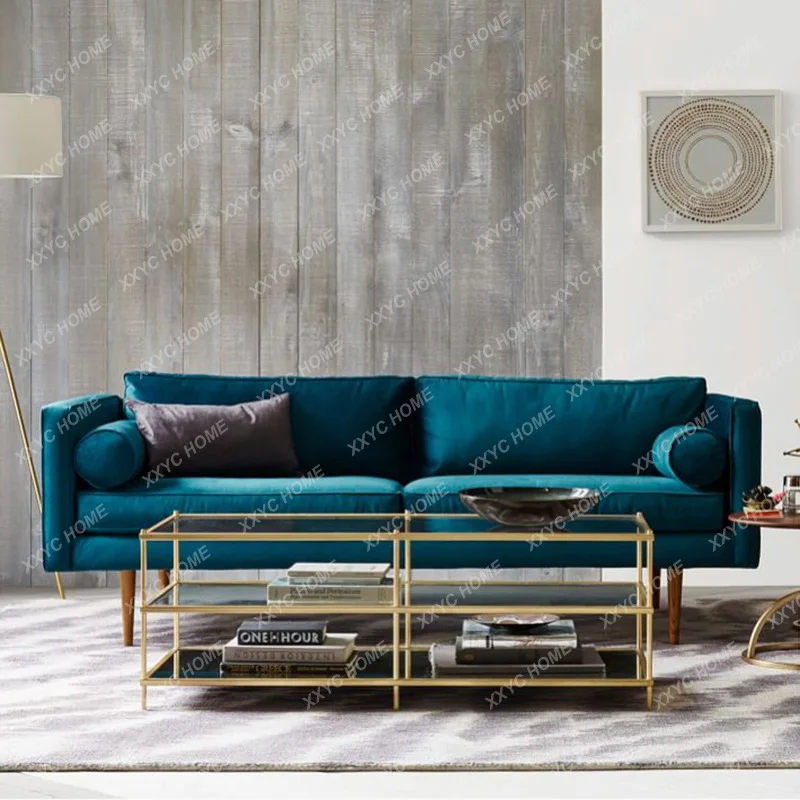 

ML simple sofa multi-layer side table, office stainless steel coffee table