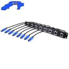 Customized 8 Way 1U Cabinet XLR Jumper Rack,Aluminum Alloy 8-Hole 3Pin ...