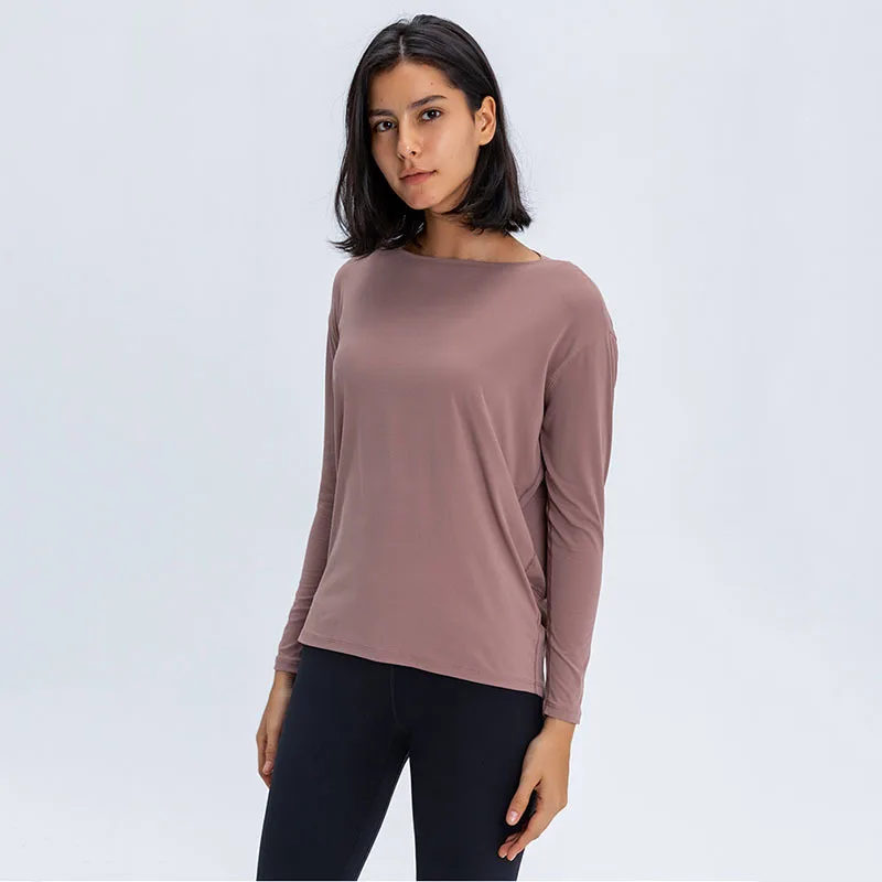 

Pmwrun, лето 2024, новый женский наряд, активная одежда, укороченный топ с длинными рукавами для йоги, футболка с закругленным подолом и низом