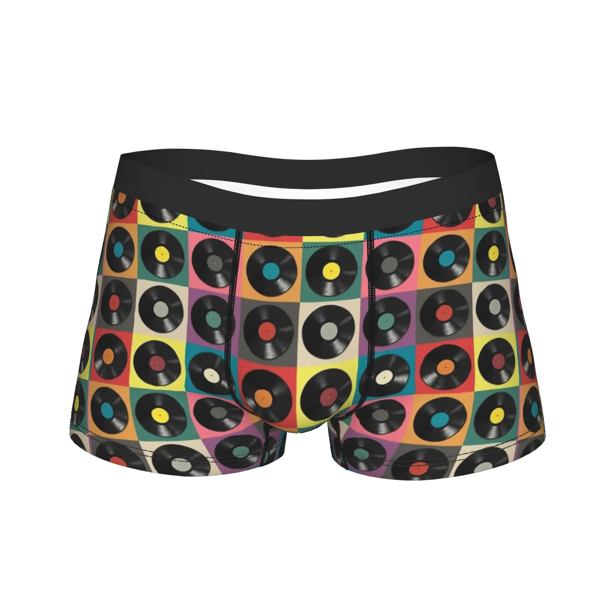 Vinyl Record Underwear  Customs Trunk Quality Men Panties Classic Boxer Brief Gift
