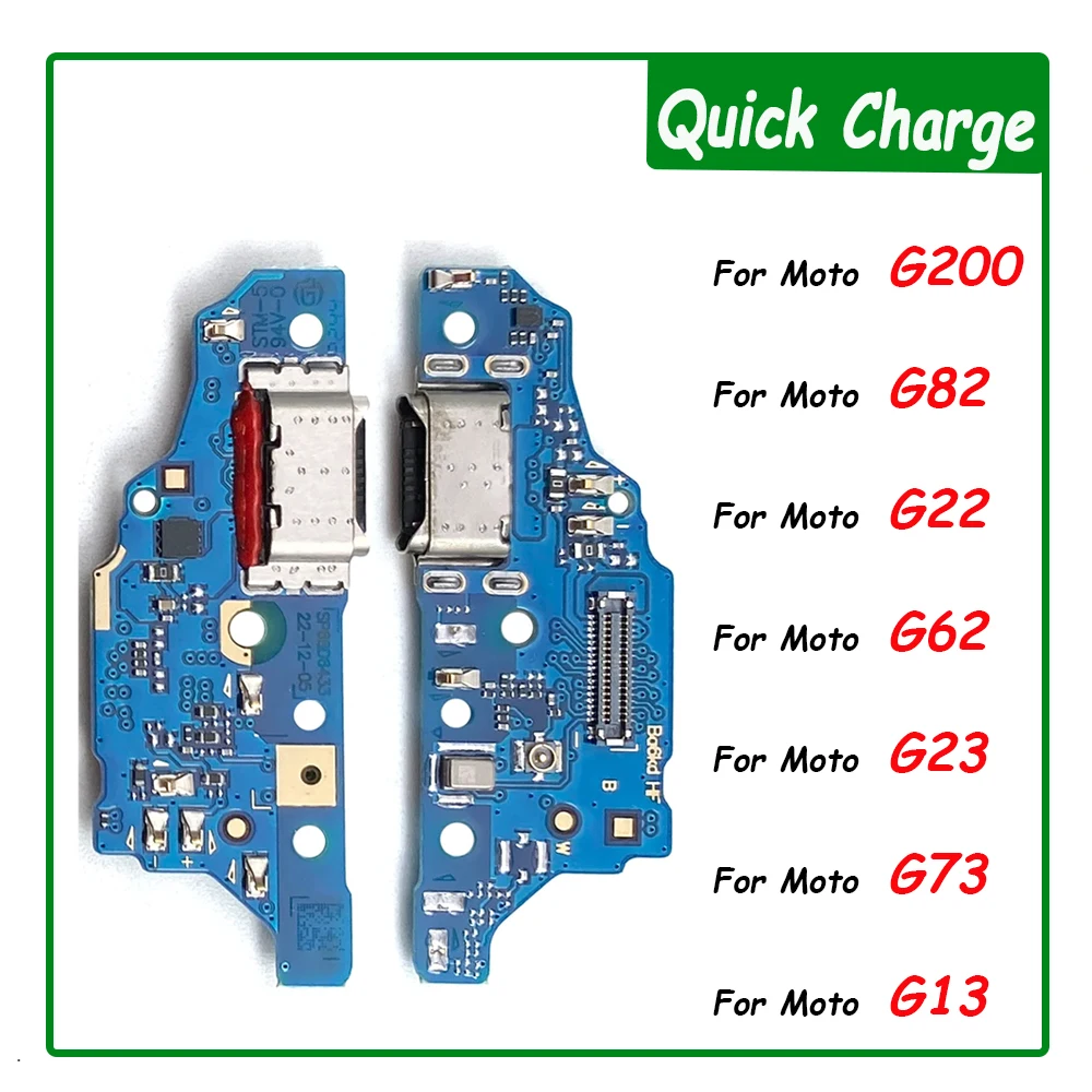 

Tested USB Charging Charger Dock Connector Port Flex Cable For Moto G82 G200 G22 G42 G62 5G G71S With Mic Microphone