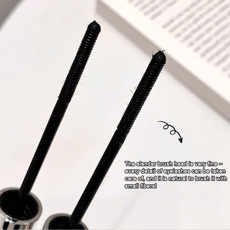 Mascara a spirale: trucco occhi impermeabile a lunga durata, testina a spirale in tubo d'acciaio, facile applicazione per allungare e volumizzare le ciglia