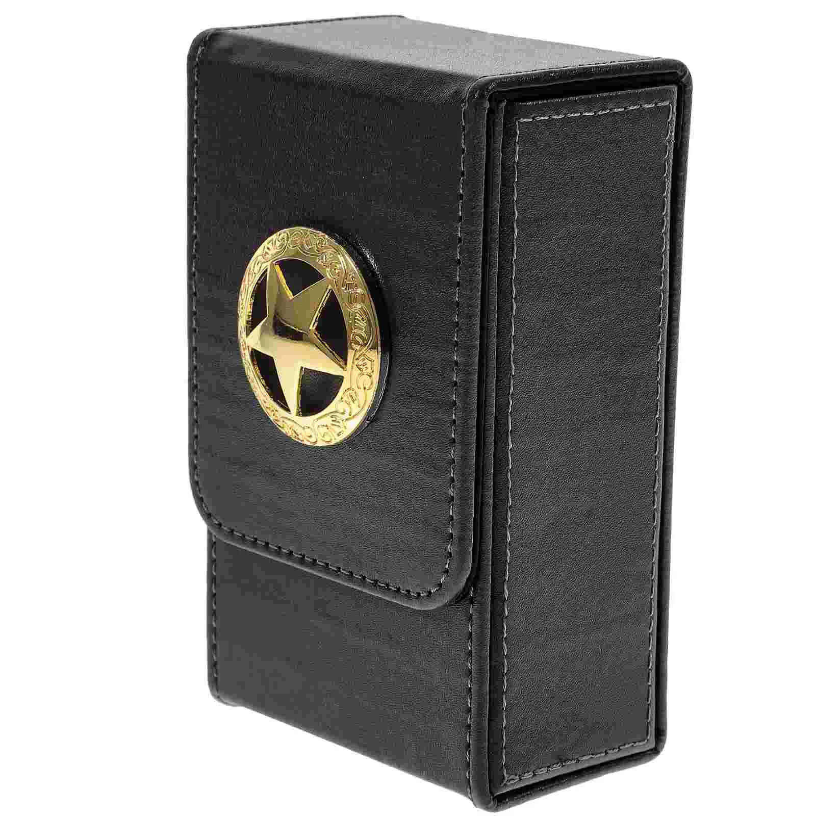 Tarot Storage Box Rectangular Container Cards Rectangle Canister Holder Portable Pu Case