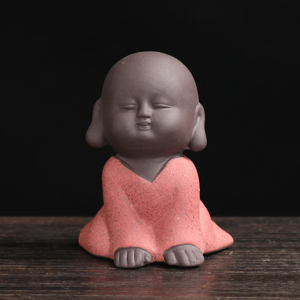 

4Pcs Pottery Ornament Zen Style Desktop Decor Tea Tray Sand Table Decoration Tea Ceremony Decor Pottery Craft