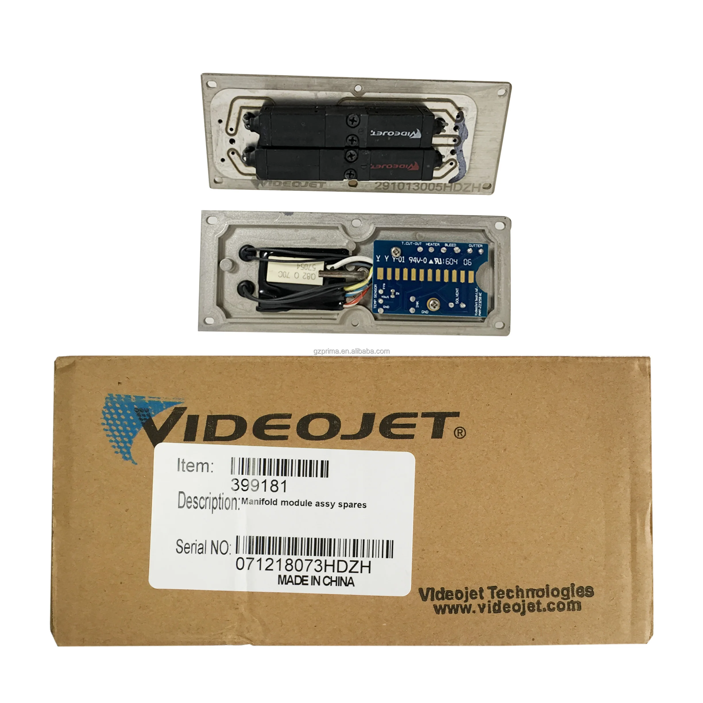 

Videojet 399181 Manifold Module Assy / Print Valve Module Original and Compatible Spares for 1000 Line Printers