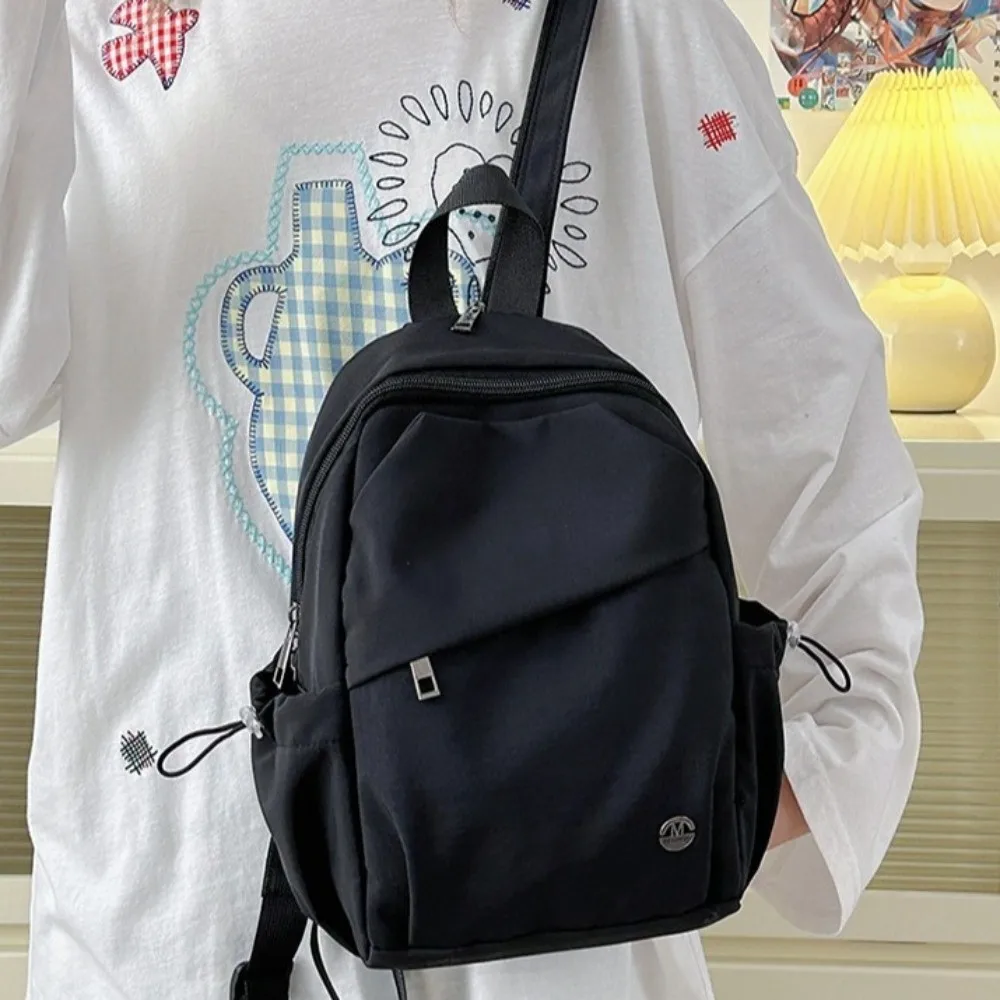 حقيبة ظهر نسائية كاجوال على الطراز الكوري ذات سعة عالية من النايلون حقيبة مدرسية للطلاب خفيفة الوزن من النايلون لطلاب الجامعات #3
