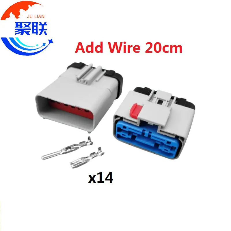 

1Set 14Pin 54201412 54201416 Auto waterproof connector bumper radar Transmission plug Rear lamp plug Headlig Engine plug