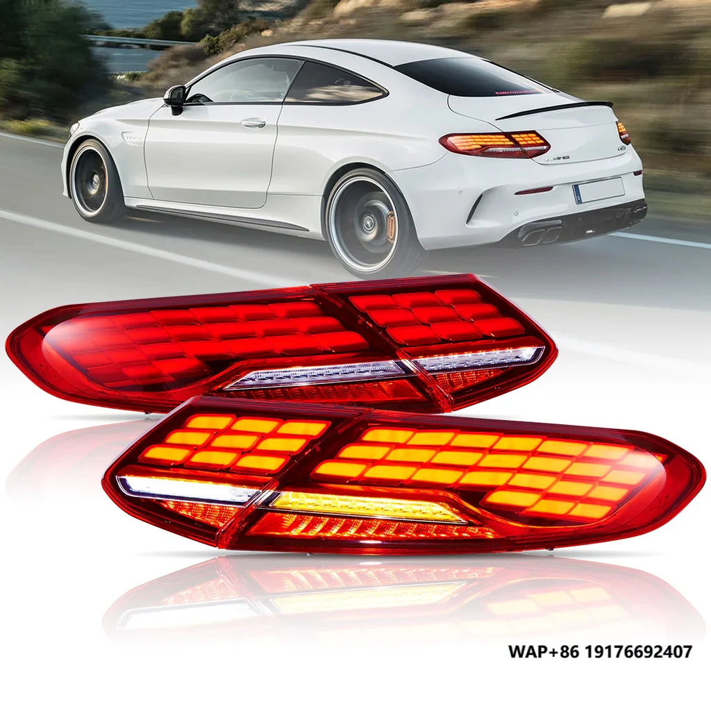 

VLAND High Quality LED Rear Tail Light Assembly for Benz C-Class 2016-2021 Replacement for Halogen & Xenon Tail Lights