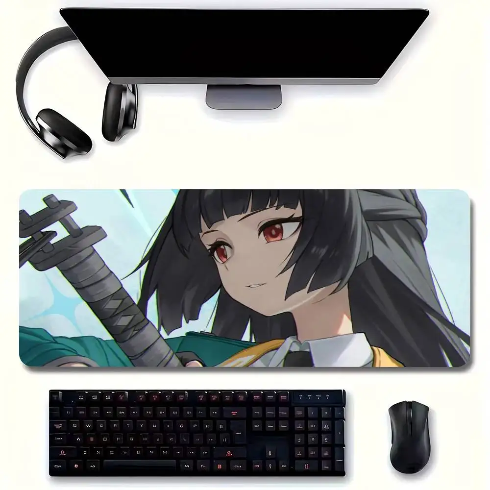 Hoshimi Miyabi Animation Mousepad Non-slip Suitable For Office Computers Laptops E-sports Game Desk Mats XXL Keyboard