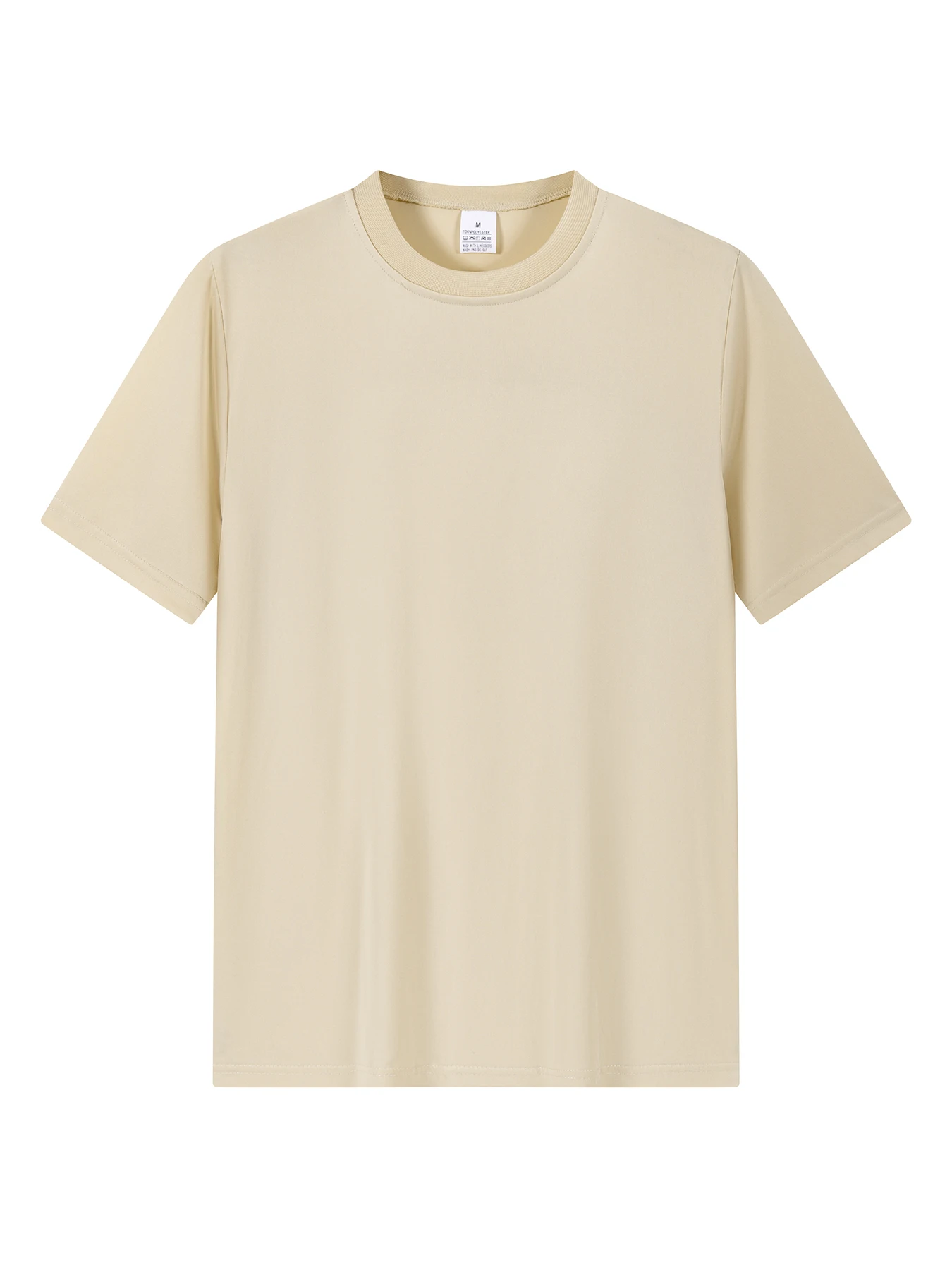 2026 Summer Men Crew Neck Quick Dry Textured Athletic T Shirt Breathable Stretch Short Sleeve Blank Gym Daily Casual Basic Tee
