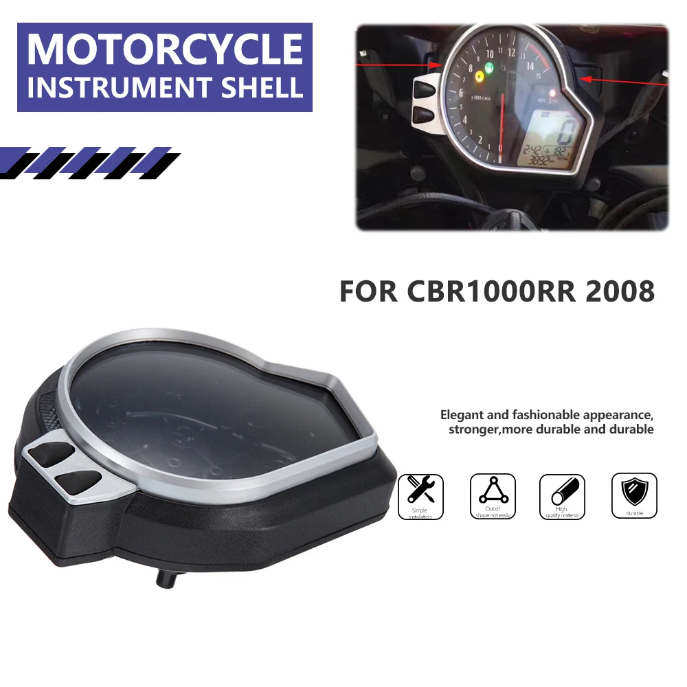 

For HONDA CBR 1000 RR 1000RR CBR1000RR 2008 2009 2010 2011 Speedometer Instrument Case Gauge Odometer Tachometer Housing Cover