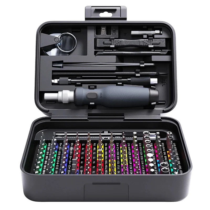 132-in-1 Präzisions-Schraubendreher-Set Phillips Torx Magnetischer Schraubendreherkopf mit Aufbewahrungsbox 152 Bit Kleines Handwerkzeug-Set