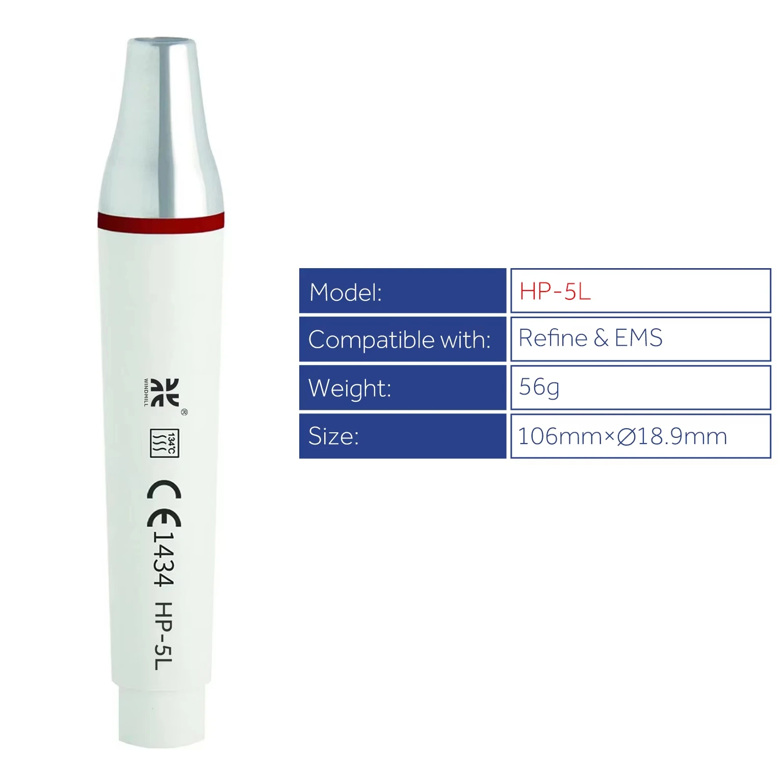 LED  Handpiece  Detachable  ultrasonic handpiece HP-5L with light for clinic