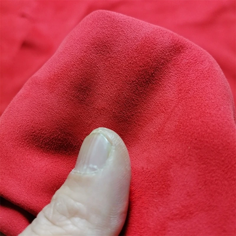 0.6/0.7mm Ultra-thin.Super Soft. Super Soft Red Cashmere. Top-Grain Leather. Real Leather Fabric. DIY For Inside.Whole Sheepskin