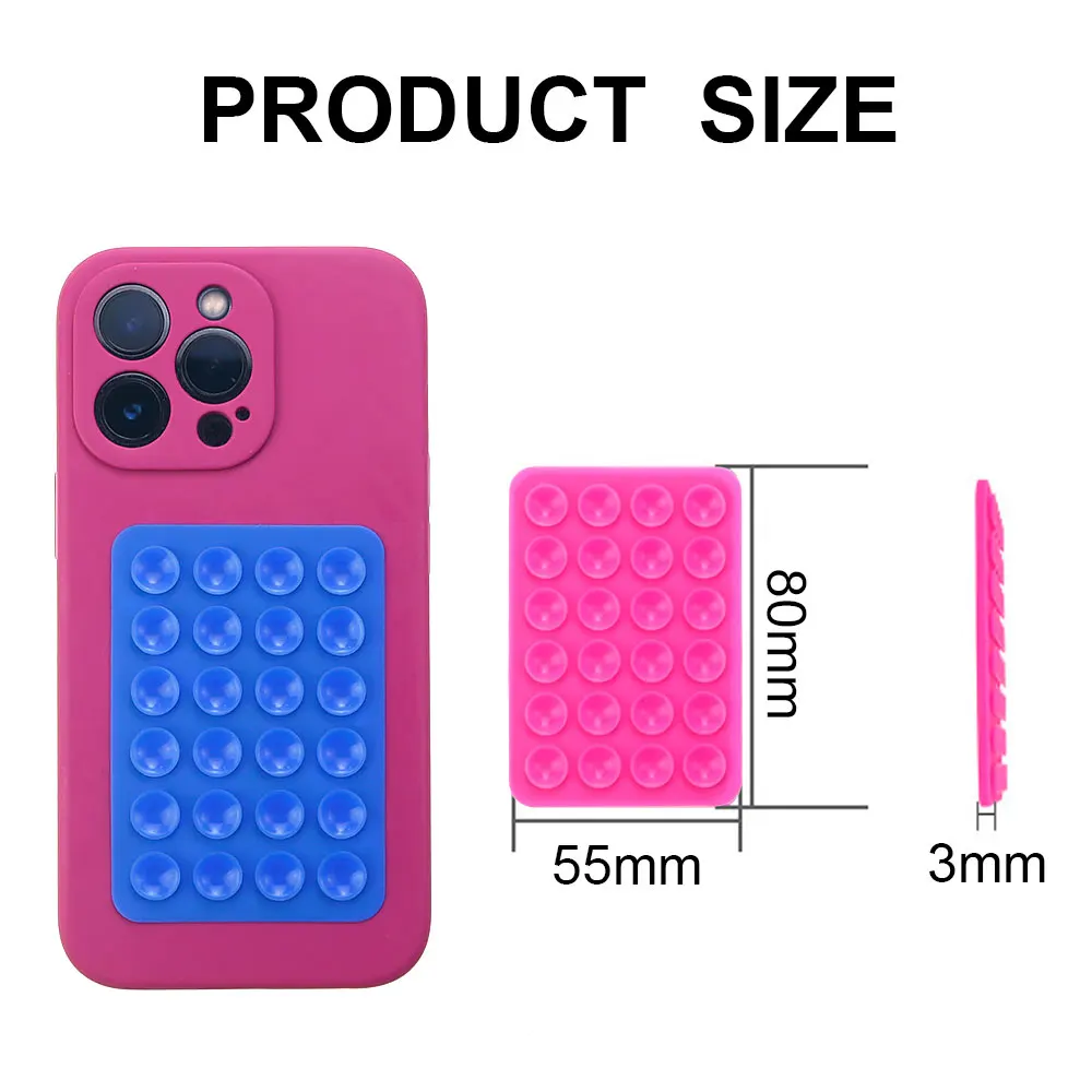 Silicone World Silicone Mobile Phone Fixing Suction Cup Car Mounted Bracket Phone Case Universal Anti Slip Suction Cup Fixed Pad