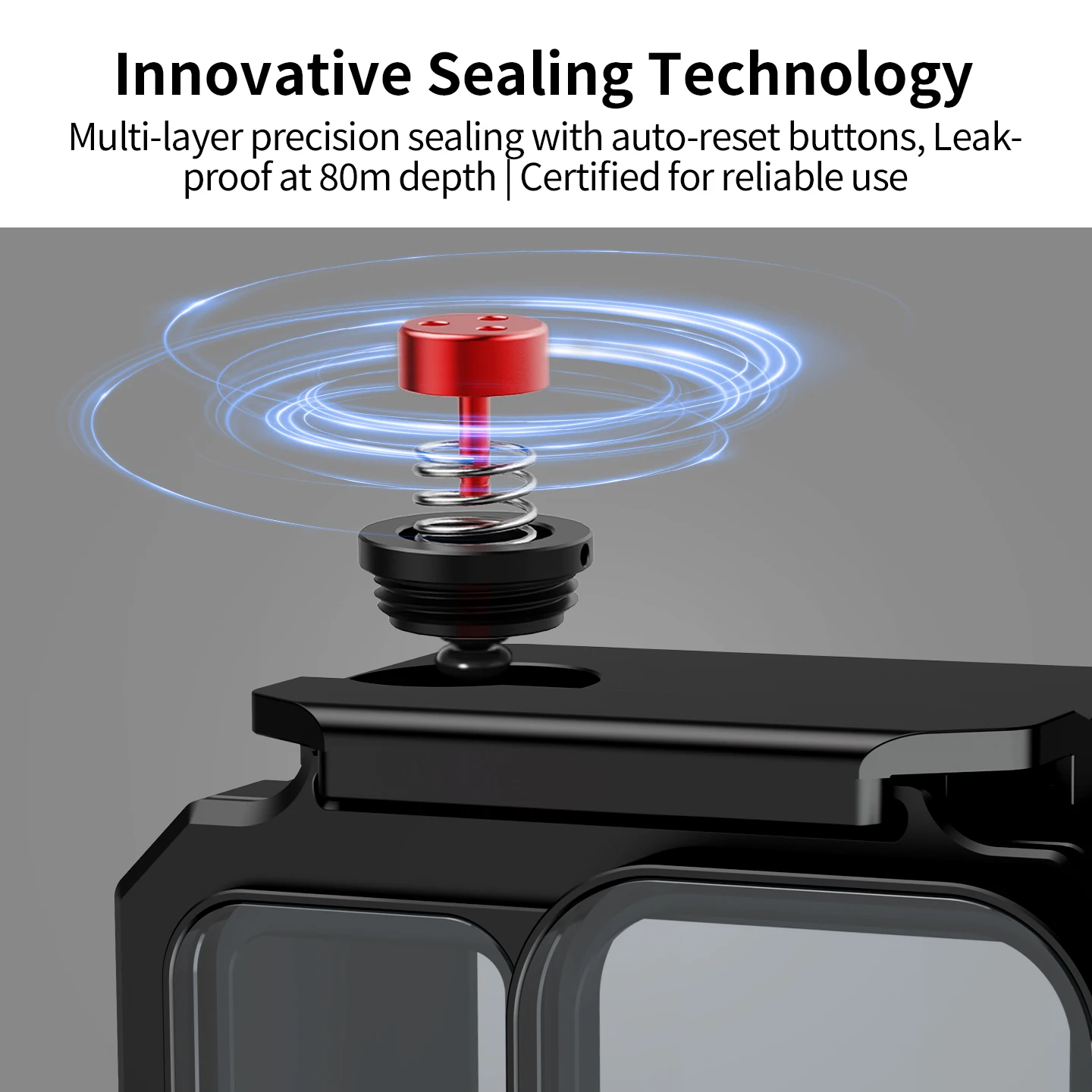IP68 Wasserdichtes Metallgehäuse für Insta360 AcePro Ace Pro 2 Action-Kamera Unterwasser-Tauch-Magnetische Schnellverschluss-Halterung – Detail 18