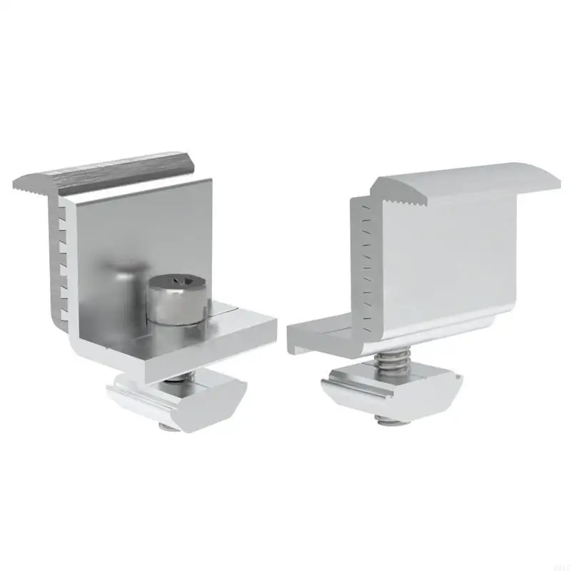 

Q81C 10PCS 39 мм регулируемые солнечные панели -монтажные кронштейны Крупный зажим Широко -фотоэлектрические аксессуары для