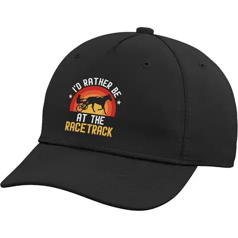 Race Horse Jockey Harness Racing Track Gambling Horse Racing Adjustable Baseball Hat