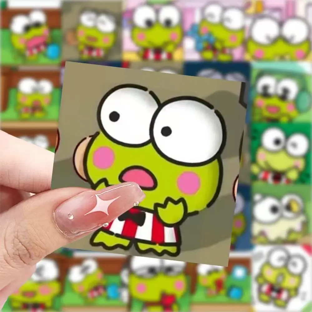 

10/59PCS Funny Sanrio Keroppi Graffiti Sticker Cute Frogs Cartoon Decal Luggage Phone Scraphbook Cup Guitar Waterproof Sticker
