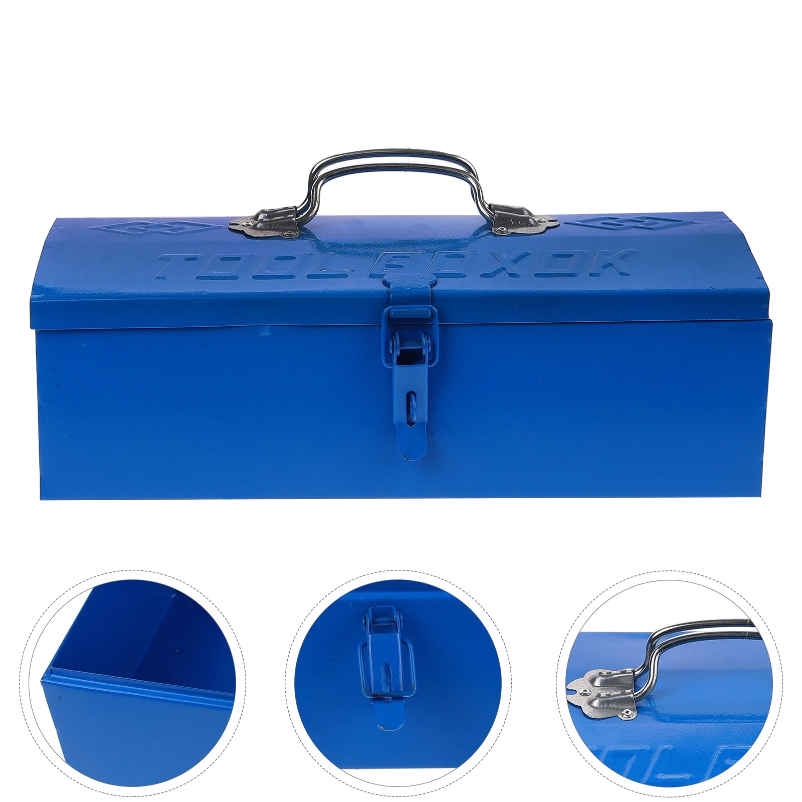 1 Portable Tool Box Heavy Duty Metal Storage Case for Hand Tools with Lockable Design Compact Lightweight Organizer for Home