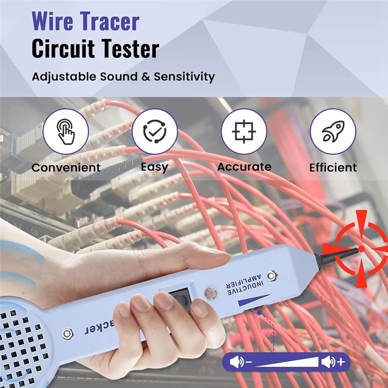 

Tone Generator Kit, As Shown Metal 200EP Cable Tester, For Network Cables Collation