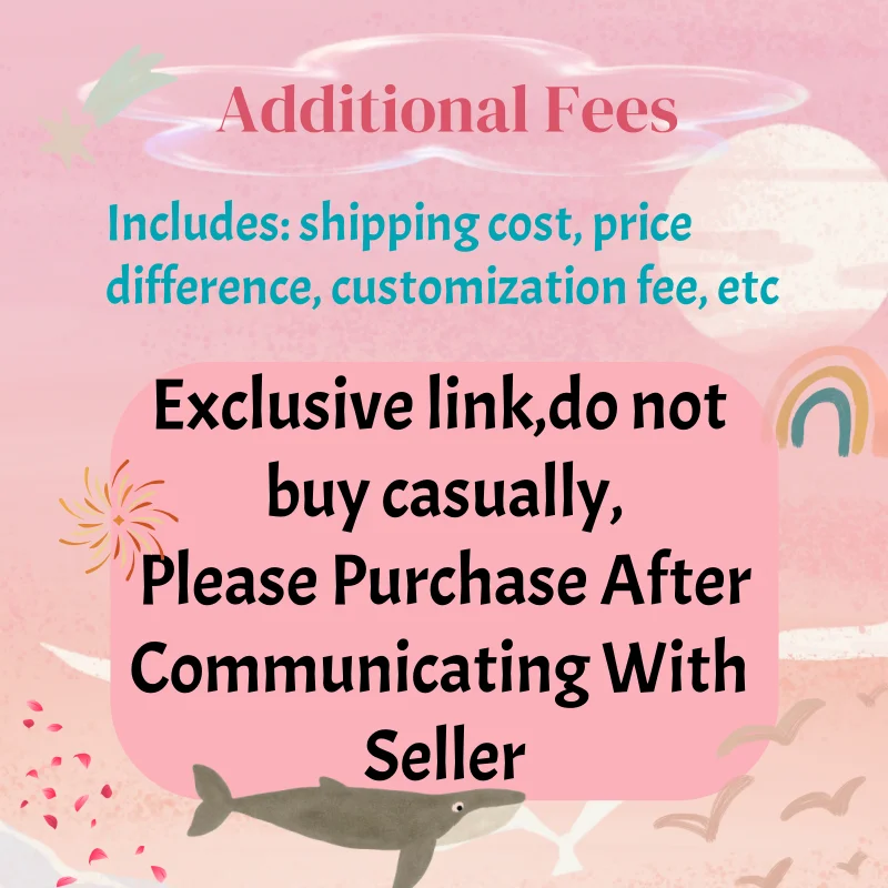 Enlace exclusivo: costo de envío, diferencia de precio, tarifa de personalización, etc.