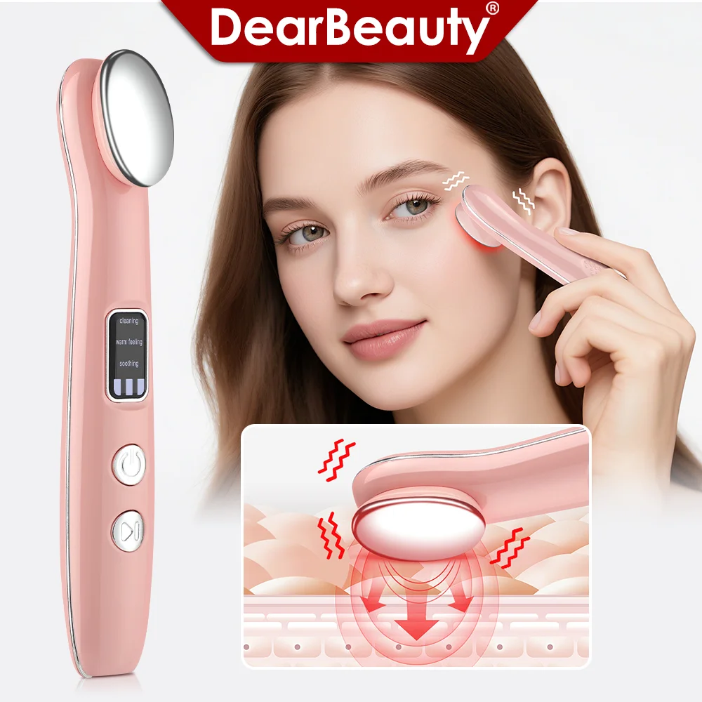 Massaggiatore per occhi Dispositivo per massaggio oculare con vibrazione a impacco caldo ricaricabile per occhiaie Borse per occhi Linee sottili Strumento per la cura della pelle degli occhi