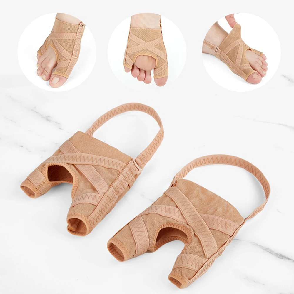 1 Pair Of Mesh Thumb Valgus Corrector Big Female Toe Corrector Little Toe Varus Toe Separator To Correct Big Foot Bone Orthosis