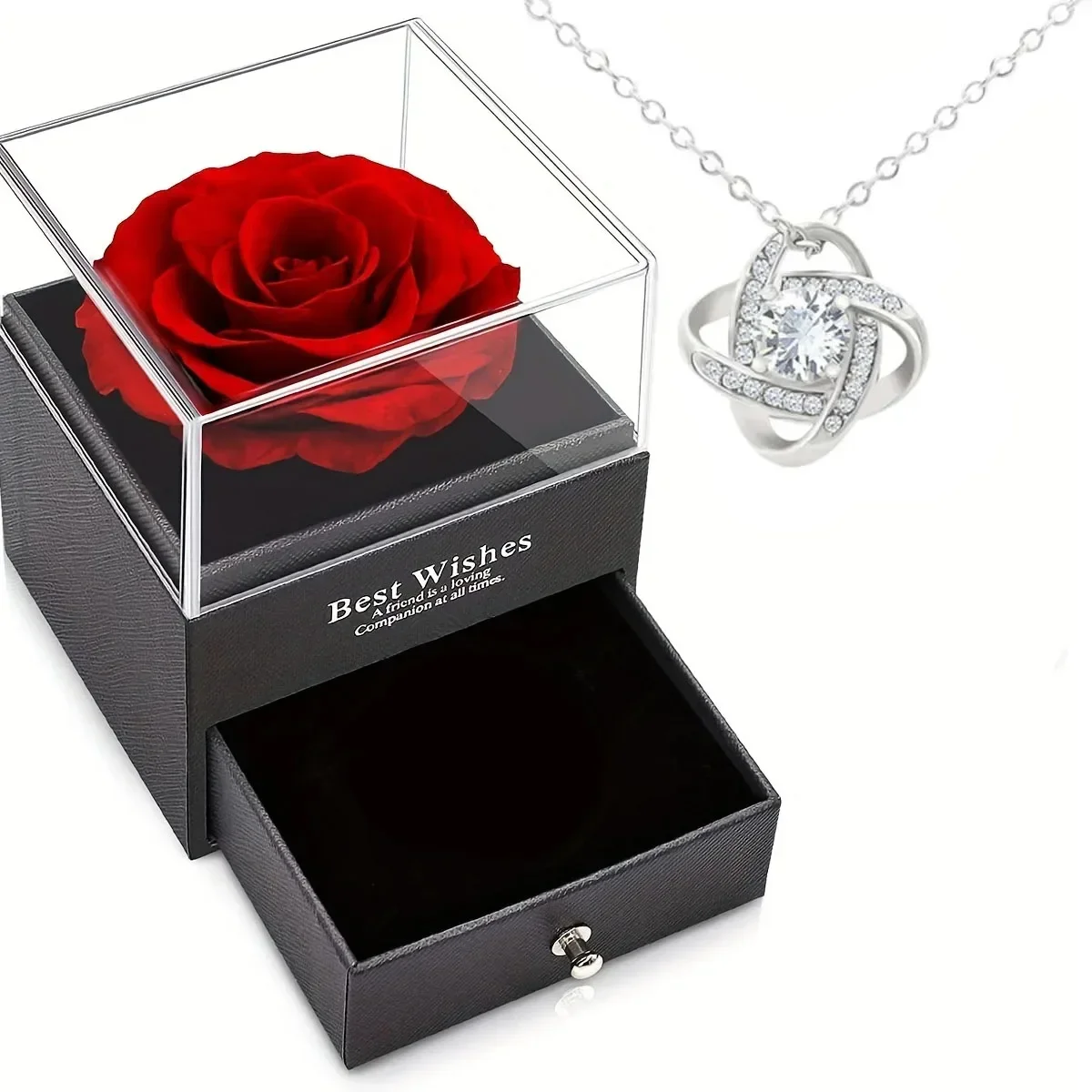 

Gifts for Girlfriend Women's Mother's Day Eternal Rose Gift Box Jewelry Box Valentine's Day Wedding Christmas Jewelry Box