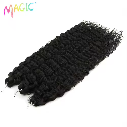 Magic Ariel Curl Hair Water Wave Twist Crochet Hair Synthetic Braid Hair Ombre Blonde 22 Inch Deep Wave Braiding Hair Extension - Image 62