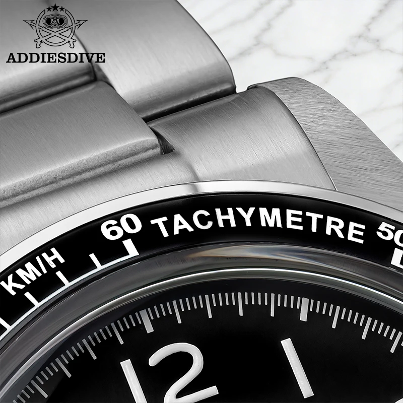 ADDIESDVIE 2026 Men's Chronograph Watches Top Luxury Quartz Watch Stainless Steel AR Coating 100M Diver AD2543 Reloj Hombre Gift