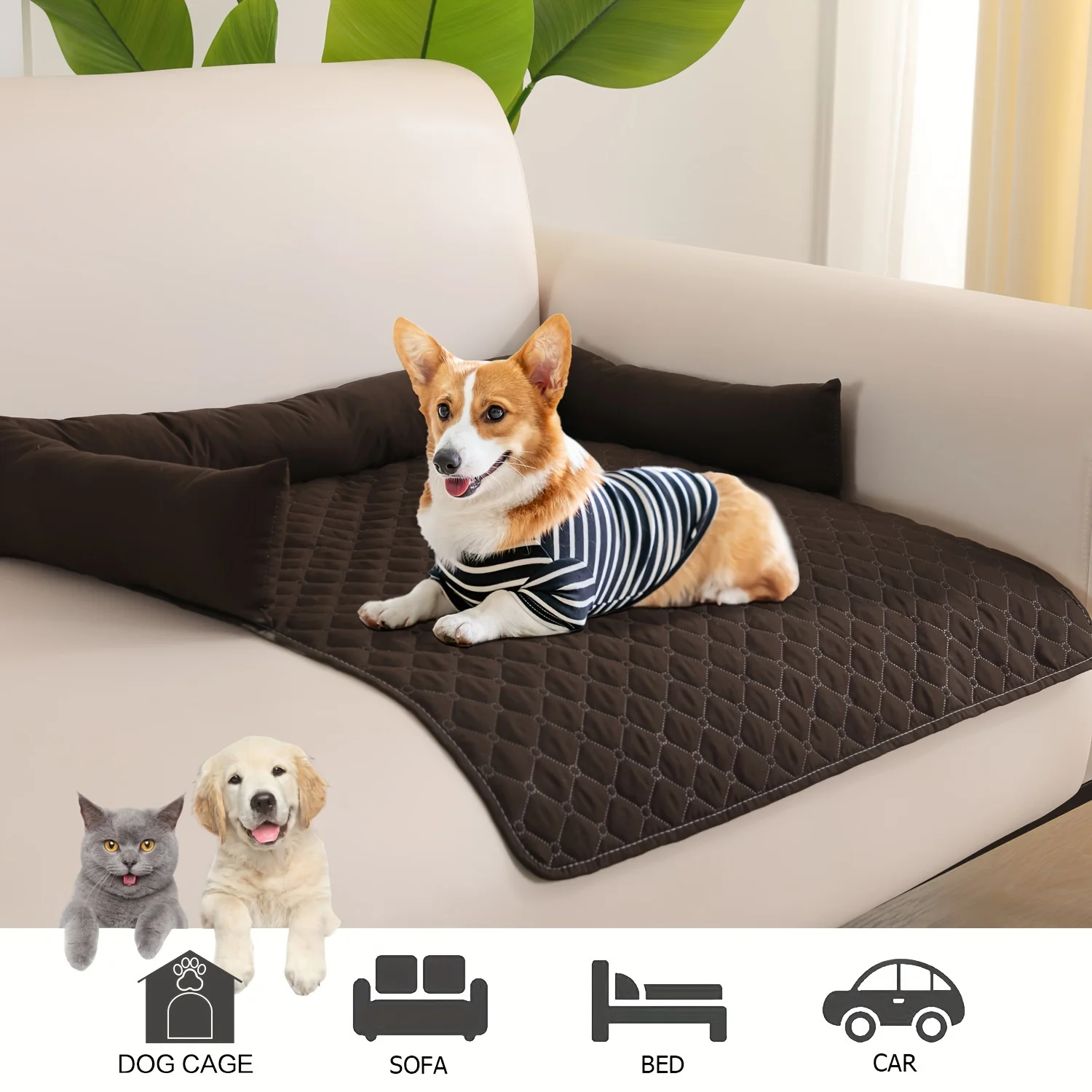 Waterproof pet mat, pet sofa mat, pet car mat, pet , cat and dog Dog bed large dogs Dog accessories pet Cat plush Cat donut