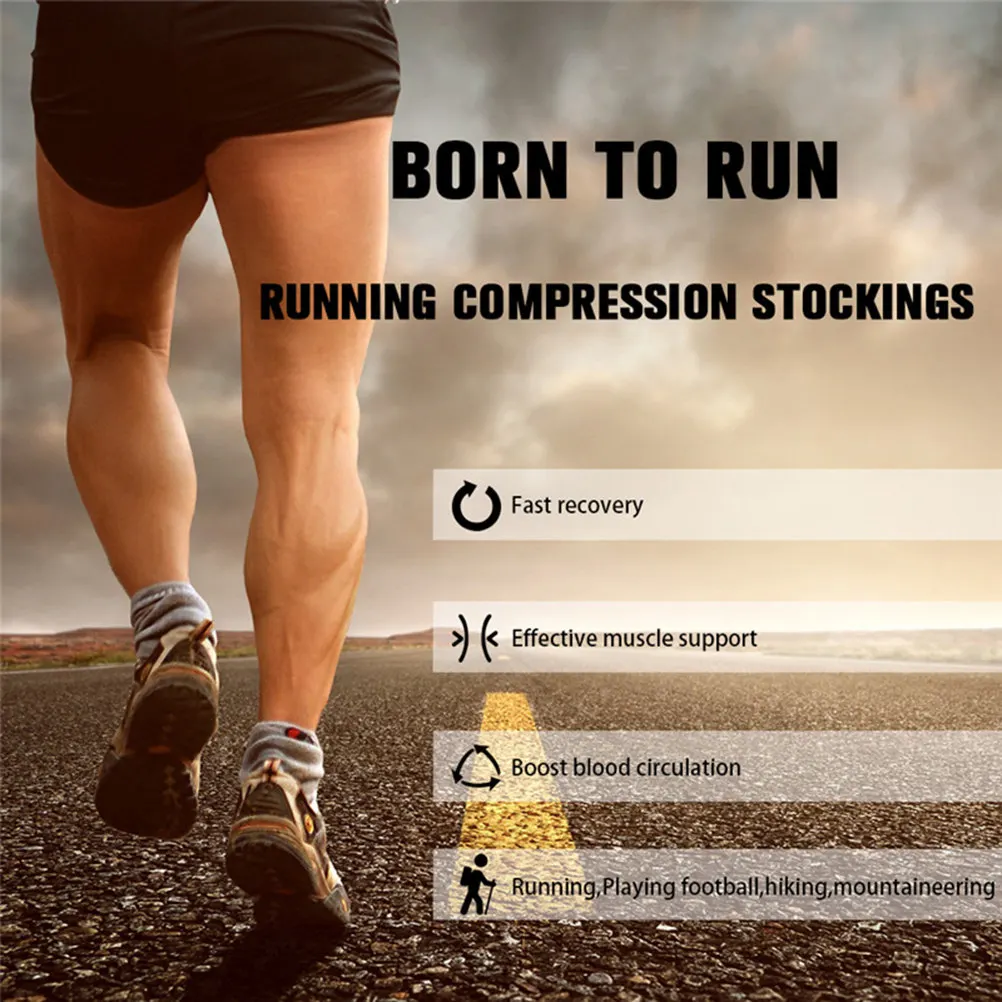 

Black Ski Socks Breathable Warm Long Tube Comfortable Sports Socks for Running Cycling Hiking Outdoor Sports Activities