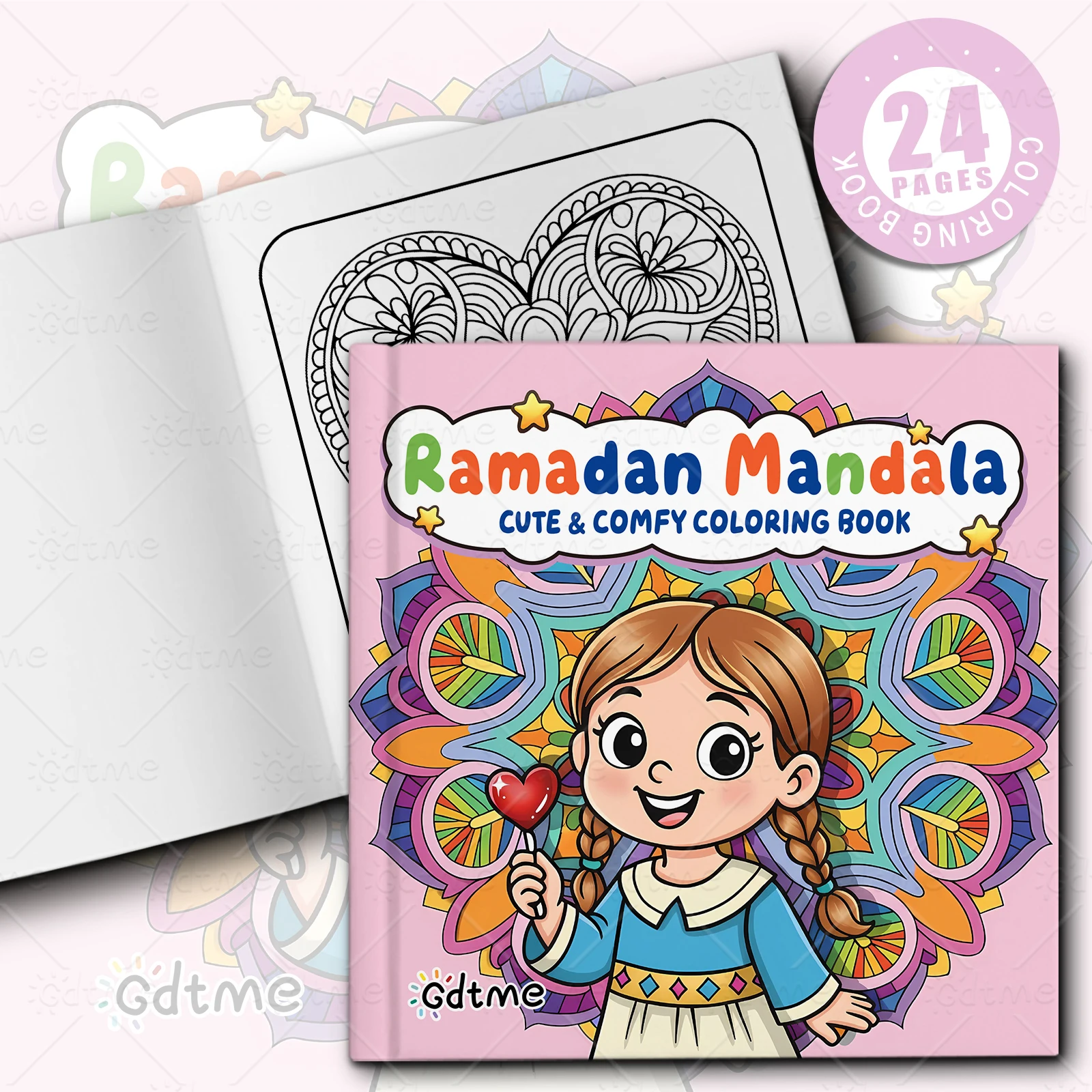Ramadan Mandala Coloring Book For Adults And Teen Featuring Cute Cozy Daily Activities For Relaxation (Cozy Spaces Coloring)