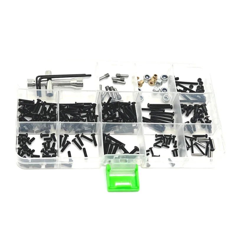 อัพเกรดโลหะ Retrofit สกรูกล่องเครื่องมือสําหรับ 1/12 RC รถ MN128 MN86 G500 RC รถอะไหล่