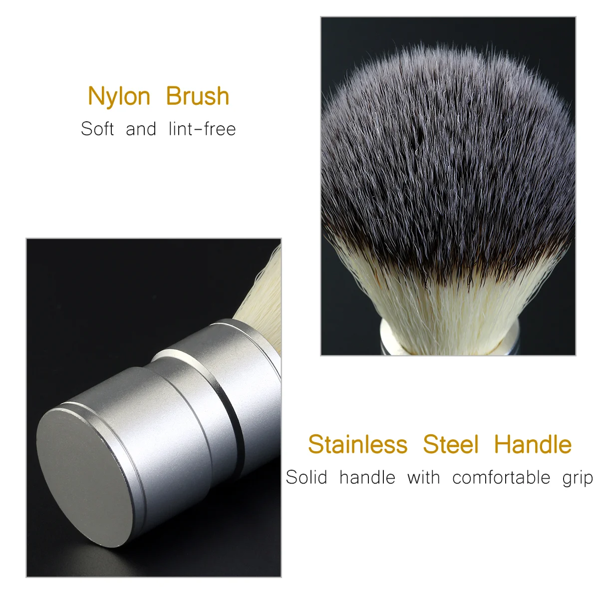 Brush Heat Insulation Shaving Mug Bowl Shave Stainless Steel Badger Hair