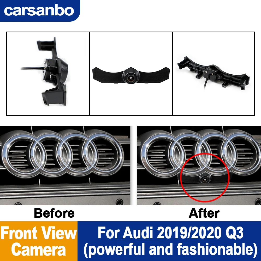 

Carsanbo Vehicle Front View Camera Car Camera For Audi 2019 2020 Q3 Night Vision Waterproof CVBS AHD 720P 1080P Camera