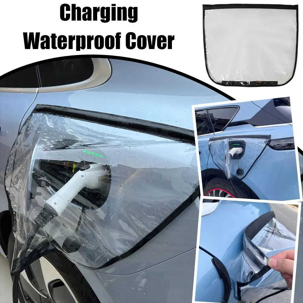 Automatic Vehicle Charging Port Seal Cover Rainproof EV Charger Guns Protection For Byd MG 4 2023 Accessories S8W3