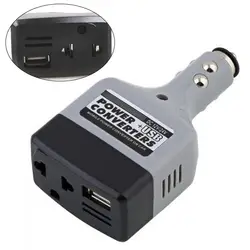 Portable 12V Car Power Inverter Converter DC 12V/24V to AC 220V USB Car Power Inverter Converter Charger Adapter 200W Inversor