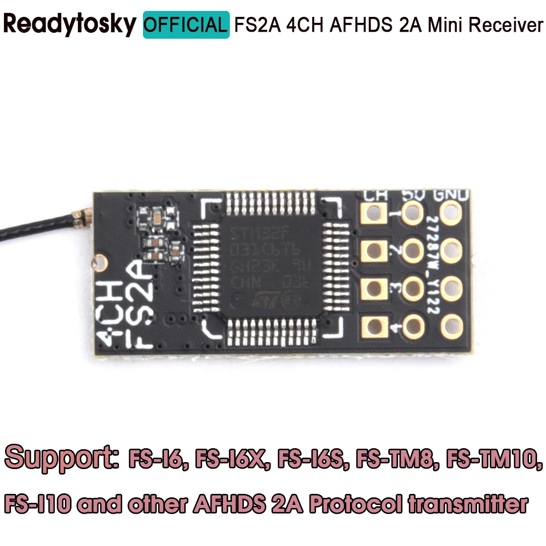 NEW FS2A 4CH AFHDS 2A Mini Compatible Receiver PWM Output for Flysky i6 i6X i6S Transmitter Remote Control Radio