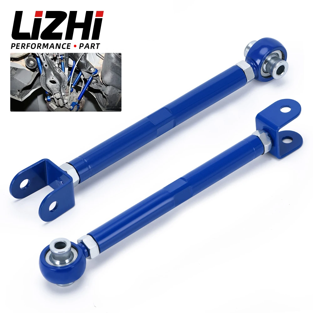 LIZHI RACING - Rear Lower Toe Arms For 97-01 Infiniti Q45 93-02 Nissan SILVIA 240SX Skyline Rear Lower Toe Arms LZ9806